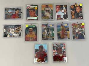 lot 210 image: Misc. Unsorted Slabbed NASCAR Trading Cards