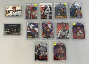 lot 213 image: Misc. Unsorted Slabbed NASCAR Trading Cards