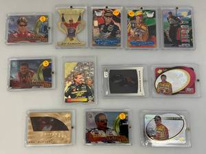 lot 222 image: Misc. Unsorted Slabbed NASCAR Trading Cards