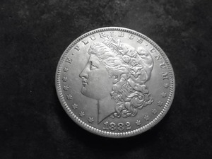 1882 O Over S Morgan Silver Dollar