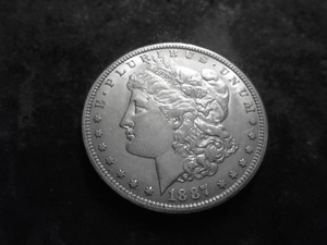 1887 S  Morgan Silver Dollar