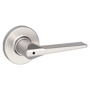 Lot of Kwikset Hollis Round Rose Satin Nickel Privacy BedBath Door Lever  Customer Returns See Pictures
