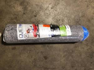 QuietWalk 100 sq. ft. 3 ft. x 33.3 ft. x 3 mm Underlayment with Sound and Moisture Barrier for Laminate and Engineered Floors  Customer Returns See Pictures