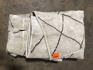 Lot of Ashton Ivory 7 ft. 10 in. X 10 ft. Geometric Polypropylene Area Rug Customer Returns See Pictures