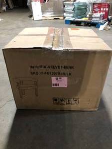 LAOTIES Mink Velvet Upholstered Armchair (Set of 2)  Customer Returns See Pictures