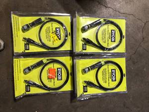 Lot of RYOBI EZClean Power Cleaner 6 ft. Flexible Wand  Customer Returns See Pictures