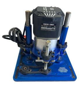 lot 3 image: Porter Cable (Model 7518) 15 Amp 5-Speed Router and JessEM MAST-R-LIFT Router Lift in Good Working Condition