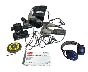 lot 50 image: Porter Cable Electric Sanders Lot and More