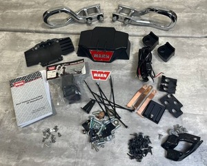 lot 54 image: Assorted Towing Parts including WARN SP Control Pack Cover, Chrome Front Bumper Tow Hooks, WARN Hyperlink Isolators (102120), and More