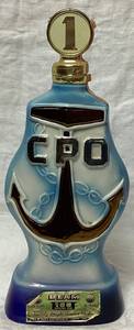 lot 25 image: May 1974 U.S. Navy CPO Mess Open, San Diego CA. Jim Beam Whiskey Decanter