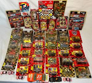 lot 90 image: Vintage Racing Champions Nascar Die Cast Vehicle Collection - Nascar 164 Scale Die Cast Cars and Nascar Ornaments