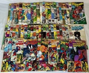 lot 59 image: Vintage Marvel Comic Books and Trading Cards - Spiderman - 64 Books