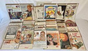 lot 74 image: Vintage Food Brands Advertisements from 1928 - 1968