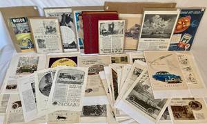 lot 75 image: Vintage Car Manufacturers and Car Products Advertisements from 1916-1953