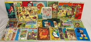 lot 143 image: Collection of Vintage Frame Tray Puzzles