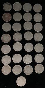 lot 4 image: Collection of Various Mint Years of Liberty Head Nickels -29 pieces
