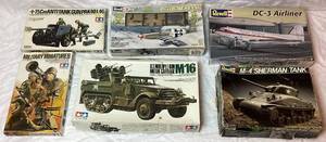 lot 117 image: Military Ready to Assemble Models - M-4 Sherman Tank, M16, P-51B Mustang and more