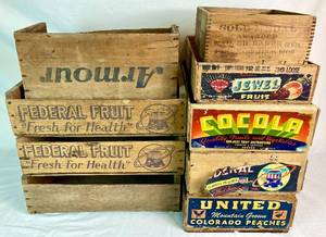lot 151 image: Collection of Wooden Crates from Gold Medal and Fruit Companies