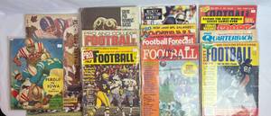 lot 17 image: Vintage Pro Football Magazines, Pro Quarterback, Game Programs Dating Back to 1964