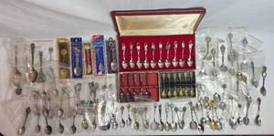 lot 13 image: Large Collection of Collectible Spoons from Around the World