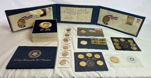 lot 154 image: Collection of Presidental Commerative Coins
