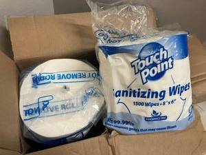 Large Sanitizing Wipe Rolls