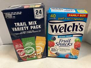 Trail Mix and Fruit Snacks