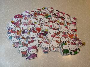 lot 404 image: 50 Total Brand New Hello Kitty Stickers P