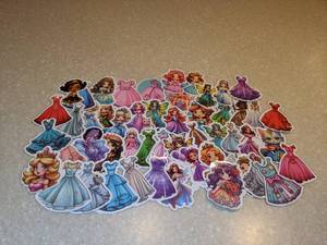 lot 413 image: 50 Total Brand New Cartoon Princesss Stickers P