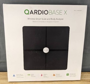lot 16D image: Brand New QardioBase X Smart WiFi Scale and Full Body Composition $129.95 Retail B