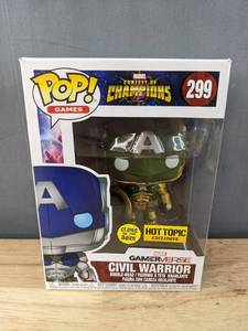 lot 290M image: Brand New Funko Pop Marvel Contest Of Champions Marvel Game Verse Civil Warrior #299 Figure V