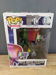 lot 145M image: Brand New Funko Pop MTV Music Television MTV Moon Person #18 Figure V
