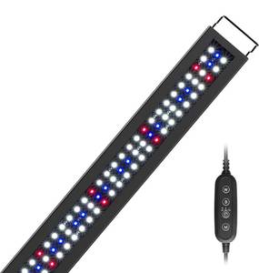lot 53 image: New NICREW Full Spectrum Planted LED Aquarium Light, with Timer, for Freshwater Fish Tank, 36-48 Inch, 25 Watts $56.99 Retail B