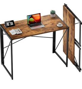 lot 146 image: New Coavas Small Folding Desk No Assembly Required Foldable Table, 31.5 inch $65.99 Retail B