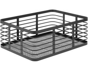 lot 152 image: New mDesign Large Steel Metal Wire Kitchen Food Storage Organizer Bin Basket 3-Pack in Black B