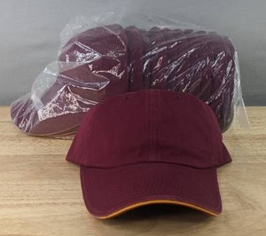 lot 251 image: 24 Brand New Advantage Series Ltd. MaroonAth. Gold Hats OSFM A