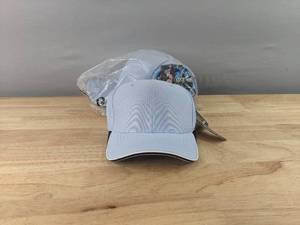 lot 266 image: 30 Brand New Yupoong Flexfit Light Blue with Navy and White Hats OSFM A