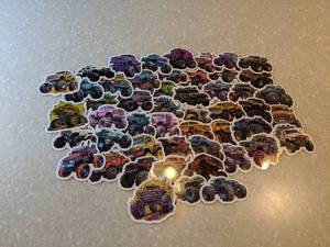 lot 425 image: 50 Total Brand New Monster Truck Stickers P
