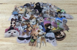 lot 76L image: 50 New Animal Pet Stickers N