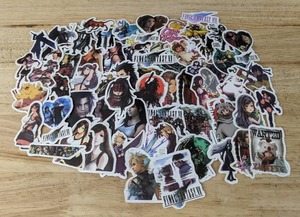 lot 39L image: 60 New Final Fantasy VII Game Stickers N