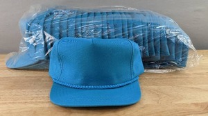 lot 336 image: 24 Brand New Yupoong Turquoise Hats Youth A