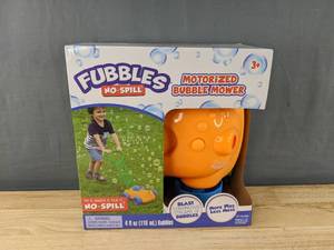 lot 297 image: Brand New Fubbles No Spill Motorized Bubble Mower D