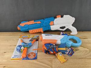 lot 78D image: Brand New Assortment of Nerf Super Soaker Water Toys and Water Guns D