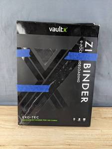 lot 855 image: Brand New 2 Vault X Premium Exo-Tec Zip Binder - 9 Pocket Trading Card Album in Black $29.99 RetailB