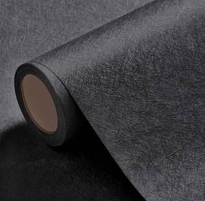 lot 195A image: Brand New FUKU MON 24x394 Black Textured Peel and Stick Wallpaper $37.99 Retail B