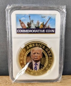 lot 9L image: Brand New Donald Trump Keep America Great 2025 Commemorative Collectors Coin O