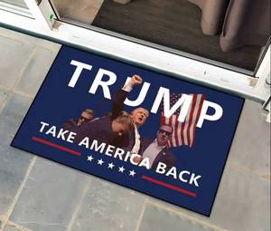 lot 17L image: Brand New Donald Trump Take America Back Rug USA O