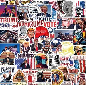 lot 23L image: 50 Brand New Donald Trump Super Trump Stickers O