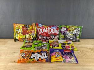 lot 1A image: 7 Brand New Bags of Assorted Candies Dum-Dums, Swedish Fish, Sour Punch Twists, Variety Bags of Chocolate and More D