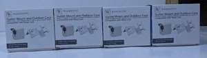 lot 905 image: 4 Brand New Wasserstein Gutter Mount and Outdoor Case Compatible with Wyze Cam J